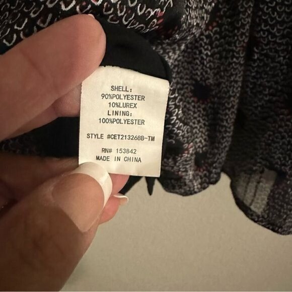 Melloday Women’s Dress Long Sleev V Neck Size Medium - Picture 9 of 10